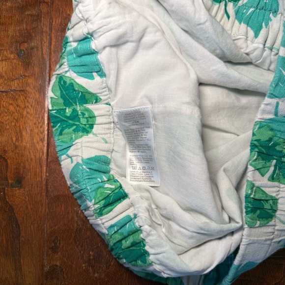 J Crew Monstera Palm Leaf Print Linen Blend Pencil Skirt White and Green S - Picture 8 of 8